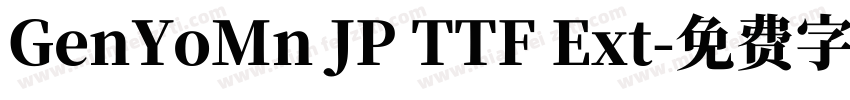 GenYoMn JP TTF Ext字体转换